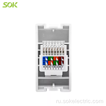 Розетка RJ45 LAN Модульная Cat 6